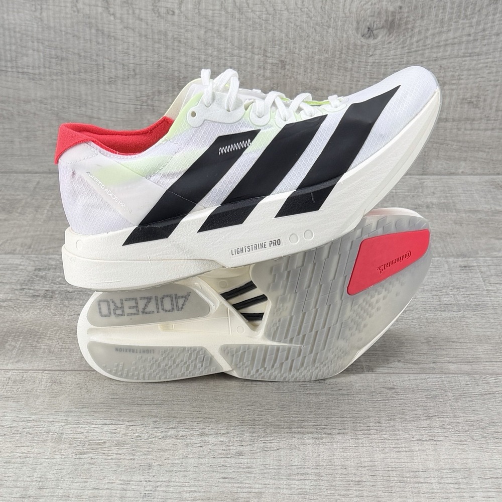 adidas Adizero Adios Pro 4 White Black Red women's size 6.5 *BRAND NEW* JR1163